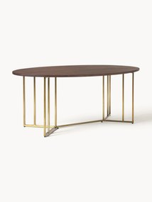 Ovale eettafel Luca van mangohout, in verschillende formaten