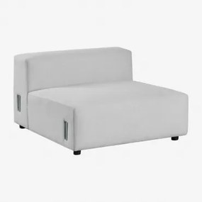 Centrale Module 105x113 Cm Voor Modulaire Bank Bruna Stof Gris Glacial - Sklum