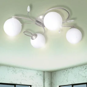 vidaXL Lamp met kristallen bladeren van acryl voor 4x G9