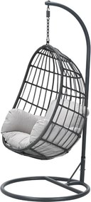 Garden Impressions Esmee hangstoel swing egg - donker grijs