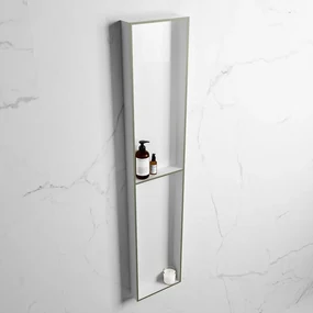 Mondiaz Easy nis 90x30x8cm 2 vakken army/talc