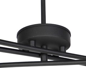 Smart hanglamp zwart verstelbaar incl. 6 Wifi B35 - Lofty