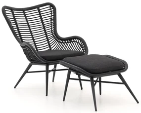 Intenso Rovello lounge tuinstoel met voetenbank