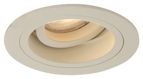 Set van 6 Moderne inbouwspot beige GU10 50mm draai- en kantelbaar - Chuck