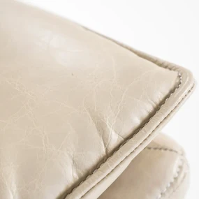 Eleonora Sven Draaifauteuil Beige Leder