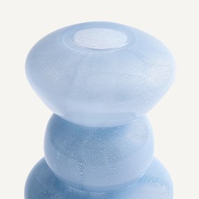 Mondgeblazen glazen vaas, hoogte 25,2 cm, FYSA