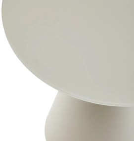 Kave Home Wilshire Ronde Bijzettafel Mat Glas Grijs 50 Cm - 50 X 50cm.