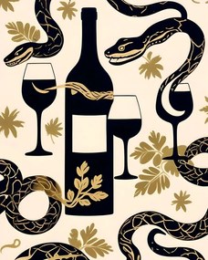 Ilustratie Snakes a Wines, Uma Gokhale