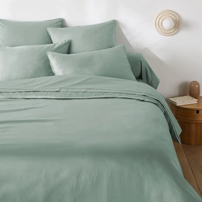 Dekbedovertrek in katoensatijn, Opale