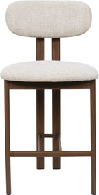 Wabi Sabi Barkruk Walnoot