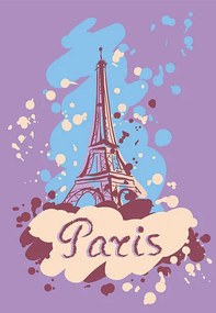 Ilustratie Colorful vector illustration of Tower Eiffel., TatianaKulikova