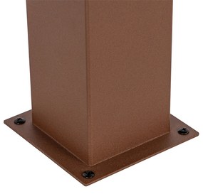 Smart staande buitenlamp roestbruin 30 cm incl. Wifi P45 - Denmark