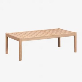 Rectangulaire 120x60 Cm Acaciahouten Tuintafel Karvia Lichte Acaciekleur - Sklum