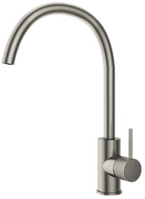 Hotbath Cobber X keukenmengkraan met draaibare ronde uitloop geborsteld nikkel