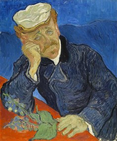 Vincent van Gogh - Kunstreproductie Portrait of Dr. Gachet, (35 x 40 cm)