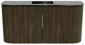 Mondiaz Joya DLux 85cm toiletmeubel ronding links/rechts shadow met wastafel faye midden zonder kraangat lava