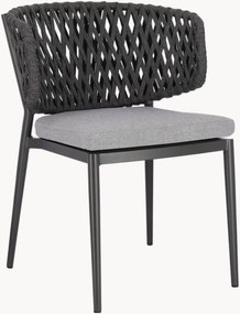 Stapelbare tuinstoelen Isauria met armleuning, 4-delig