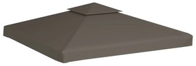 vidaXL Prieeldak 2-laags 310 g/m² 3x3m taupe