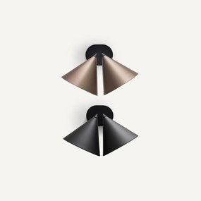 Wandlamp met dubbele kegel Moke