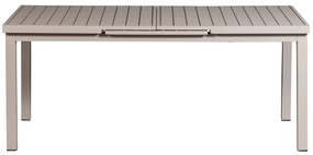 Exotan Mobile - Uitschuifbare Tafel - Aluminium - Zand - 240x100/180x100cm - Exotan