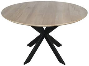 Starfurn Ferris Ronde Eettafel Naturel Eiken 130 Cm - 130 X 130cm.