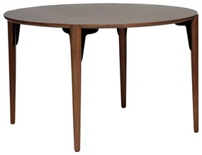 Dan-Form Paragon Ronde Design Eettafel Walnoot - 122 X 122cm.