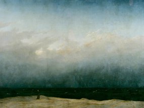 Kunstreproductie Monk by the Sea (Vintage Seascape) - Caspar David Friedrich, (40 x 30 cm)