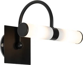 Klassieke badkamer wandlamp zwart IP44 2-lichts - Bath Arc