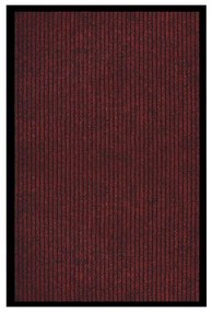 vidaXL Deurmat 80x120 cm gestreept rood
