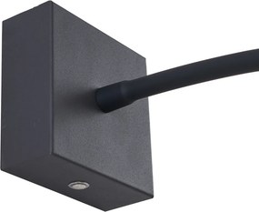 Moderne wandlamp zwart incl. LED dimbaar oplaadbaar - Harper