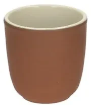 Beker kiezel, terracotta,ø 8 cm