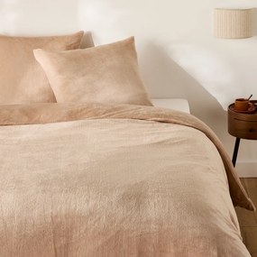 Vierkante kussensloop bedlinnenset, voor- en achterkant fleece