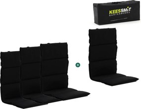 Dunne tuinkussen | Zwart  | Dralon | Kees Smit  | Kees Smit Tuinmeubelen