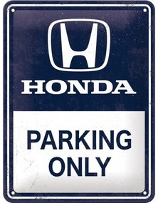 Metalen bord Honda - Parking Only, (15 x 20 cm)