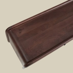 Houten Tv-meubel Met Ronde Hoeken 160 Cm - 160x43x50cm.