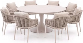 + 10% kassakorting | Diningset SUNS | 8 personen | Tuinset sintered stone | 9-delig | Kees Smit Tuinmeubelen