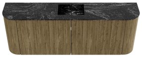 Mondiaz Joya DLux 115cm toiletmeubel ronding links/rechts dusk met wastafel faye midden zonder kraangat lava
