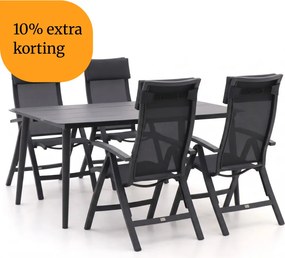 + 10% kassakorting | Diningset Bellagio | 4 personen | Tuinset aluminium | 5-delig | Kees Smit Tuinmeubelen
