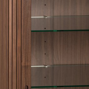 Zuiver Barbier Walnut Design Wandkast Walnoot - 100x45x140cm.