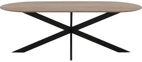 Goossens Excellent Eettafel Floyd, Semi rond 240 x 100 cm