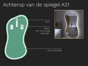Organische LED spiegel met verlichting A21