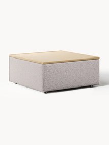 Bouclé poef Lennon met opbergruimte