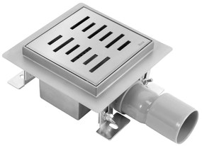 Lineaire afvoer REA Line Brush Steel 12x12