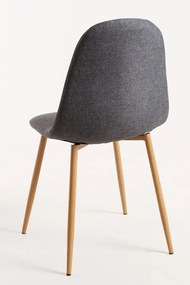 Set 4 Teok Stoffen Stoelen