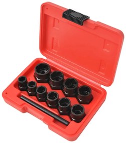 vidaXL Boutverwijdering set 11-delig staal