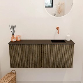 Mondiaz Joya 100cm toiletmeubel dusk met wastafel faye rechts zonder kraangat urban