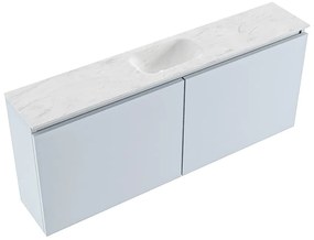 Mondiaz Ture DLux toiletmeubel 120cm clay met wastafel opalo midden met kraangat