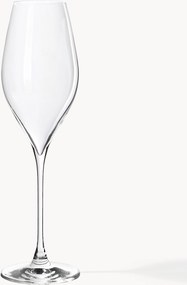 Kristallen champagneglazen Silvio, 4-delig