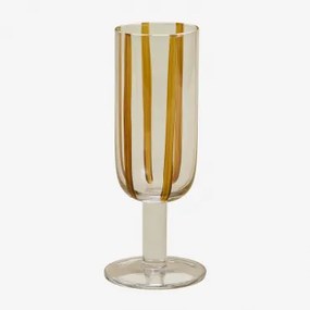 Pack Van 4 Champagneglazen 26 Cl Van Jalviana-glas Lichte Mosterd - Sklum