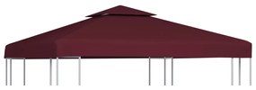 vidaXL Prieeldak 2-laags 3x3m 310 g/m² bordeaux